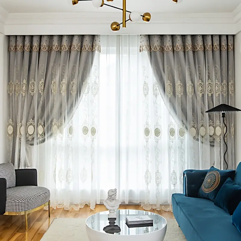High end Blackout Curtain Double Layer Living Room Bedroom - Temu