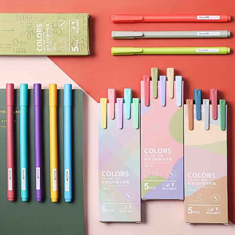 Morandi Color Gel Pens Add A Pop Of Color To Your - Temu