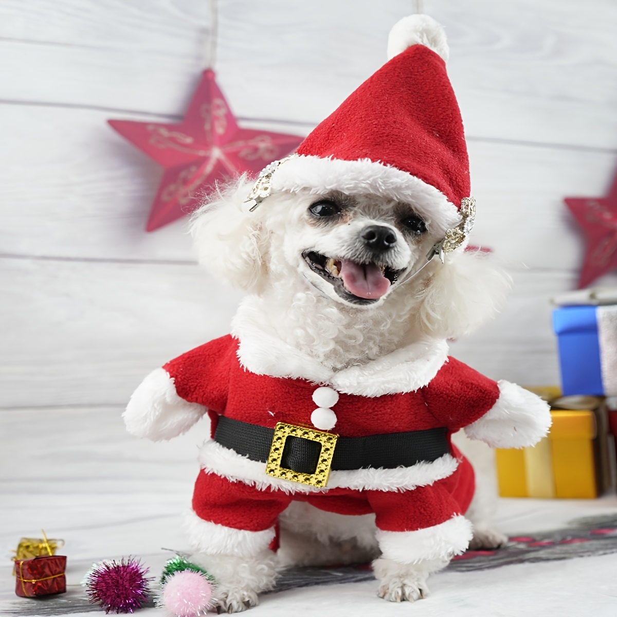 Mrs claus hotsell dog costume