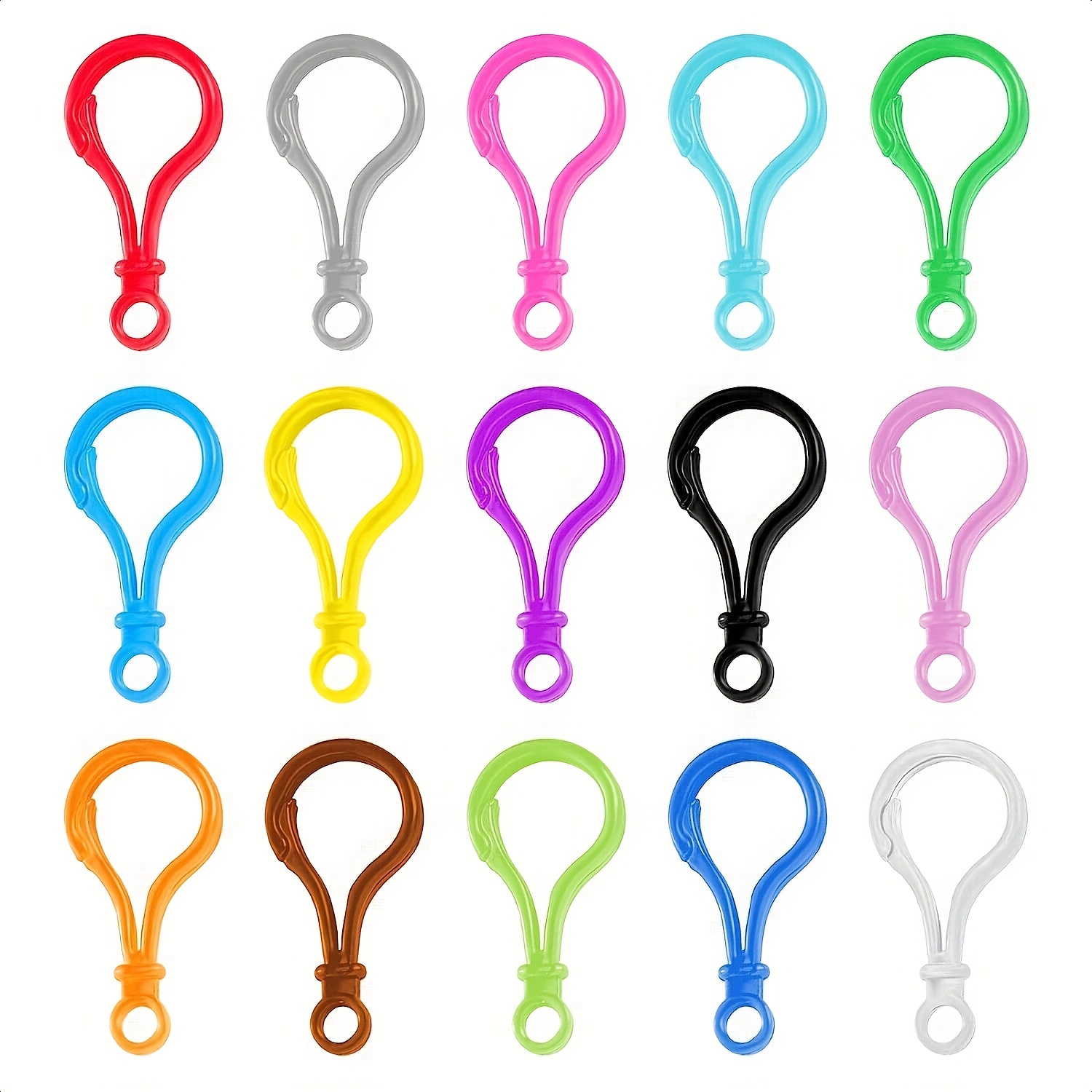 100PCS Lanyard Clips And Hooks - Mixed Color Hard Plastic Lobster Claw  Clips - Lanyard Hooks For Key Chain Clips - Craft Plastic Keychains With  Lobste