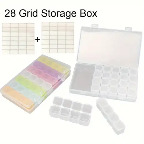 Diamond Painting Rhinestone Storage Box Painting Box Plastic - Temu
