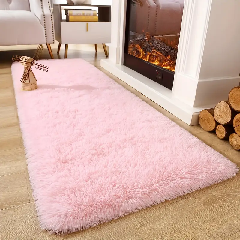 1 pezzo morbido rosa tie-dye peluche Tappeto , moderno Tappeto da salone  per soggiorno , camera da letto , bambini camera , , casa decorato ,  antiscivolo durevole rettangolo peloso Tappeto