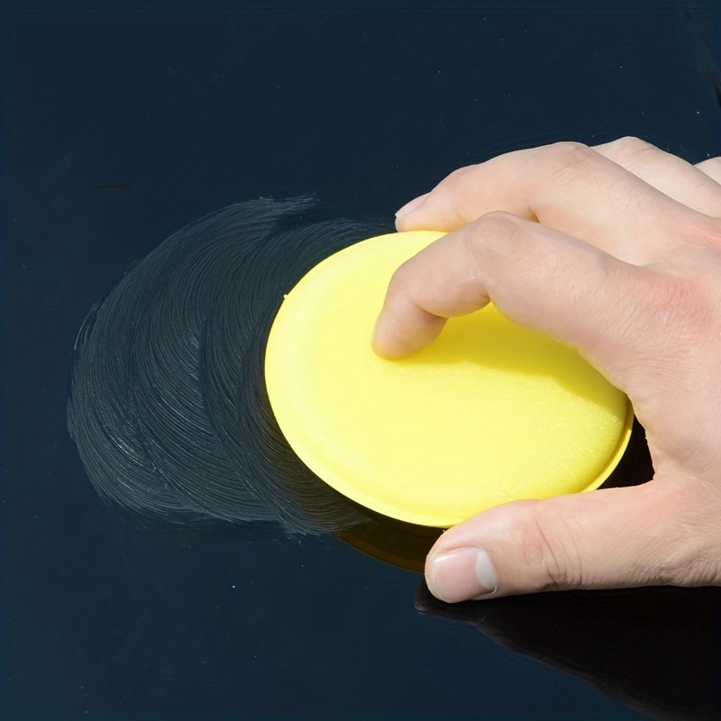 Car Wash Sponge Round Press Edge Waxing Sponge Car Supplies - Temu