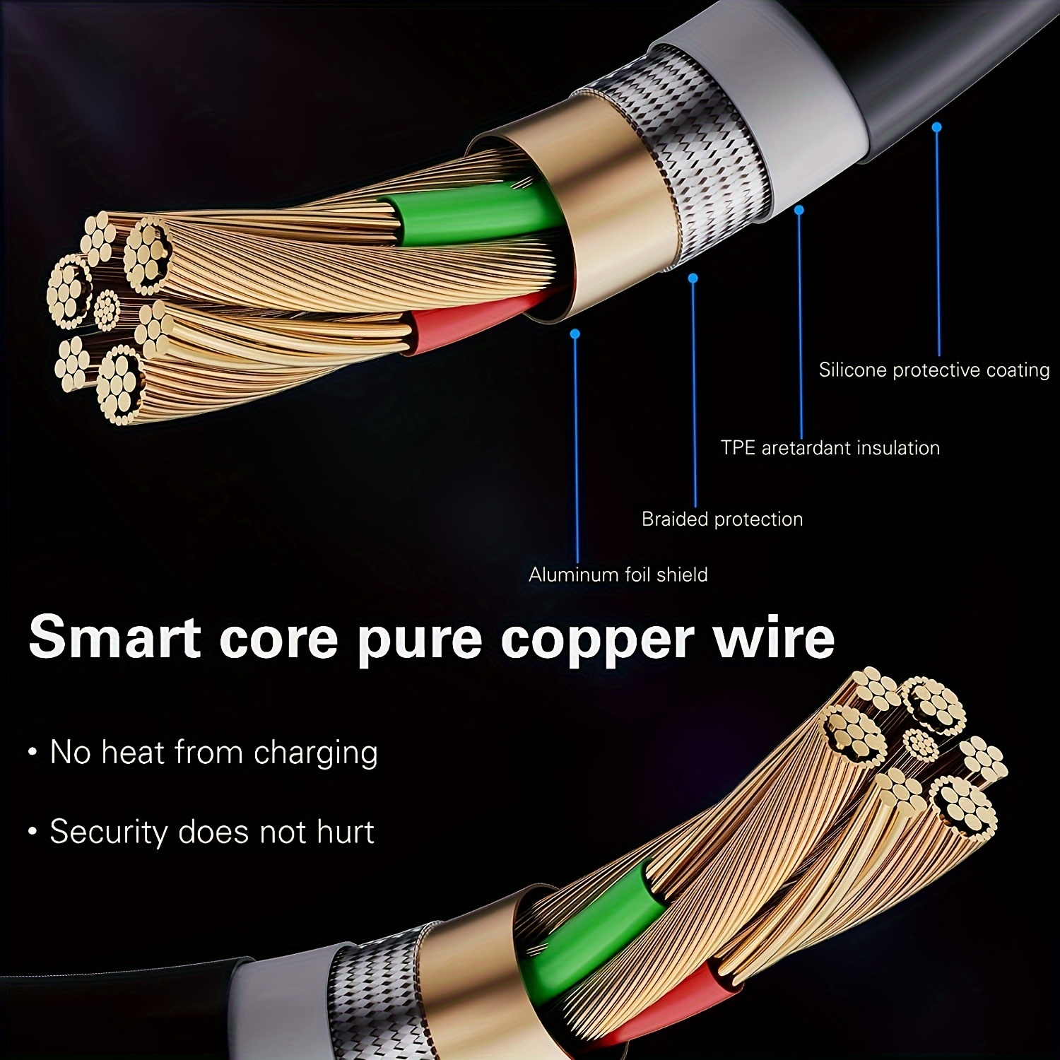 Android Auto USB TypeC Cable Car,Retractable Car Coiled Cord Cable Fast  Charging