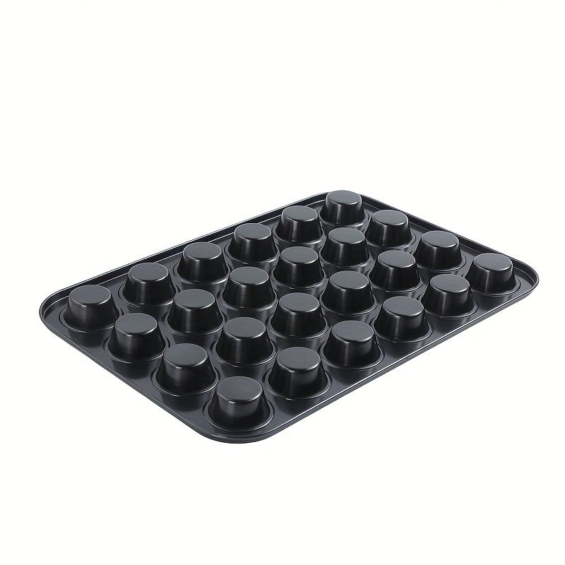 1pc, Mini Muffin Pan (12.7''x8.5''), Non-Stick Food Grade Baking Cupcake  Pan, 24 Cavity Pudding Mold, Oven Accessories, Baking Tools, Kitchen  Gadgets