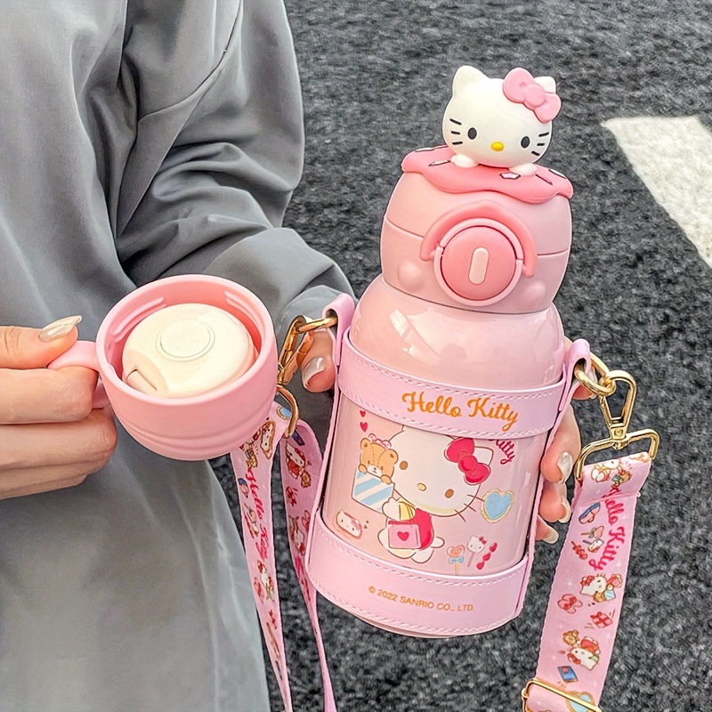 Hello Kitty Kids Water Bottles Water Bottle With Time - Temu
