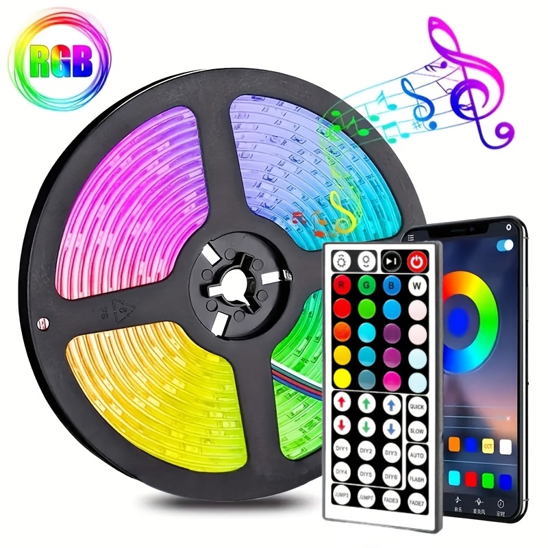 Tira Led 5050 Rgb 2 Metros Usb Con Control Ideal Tik Tok Tv