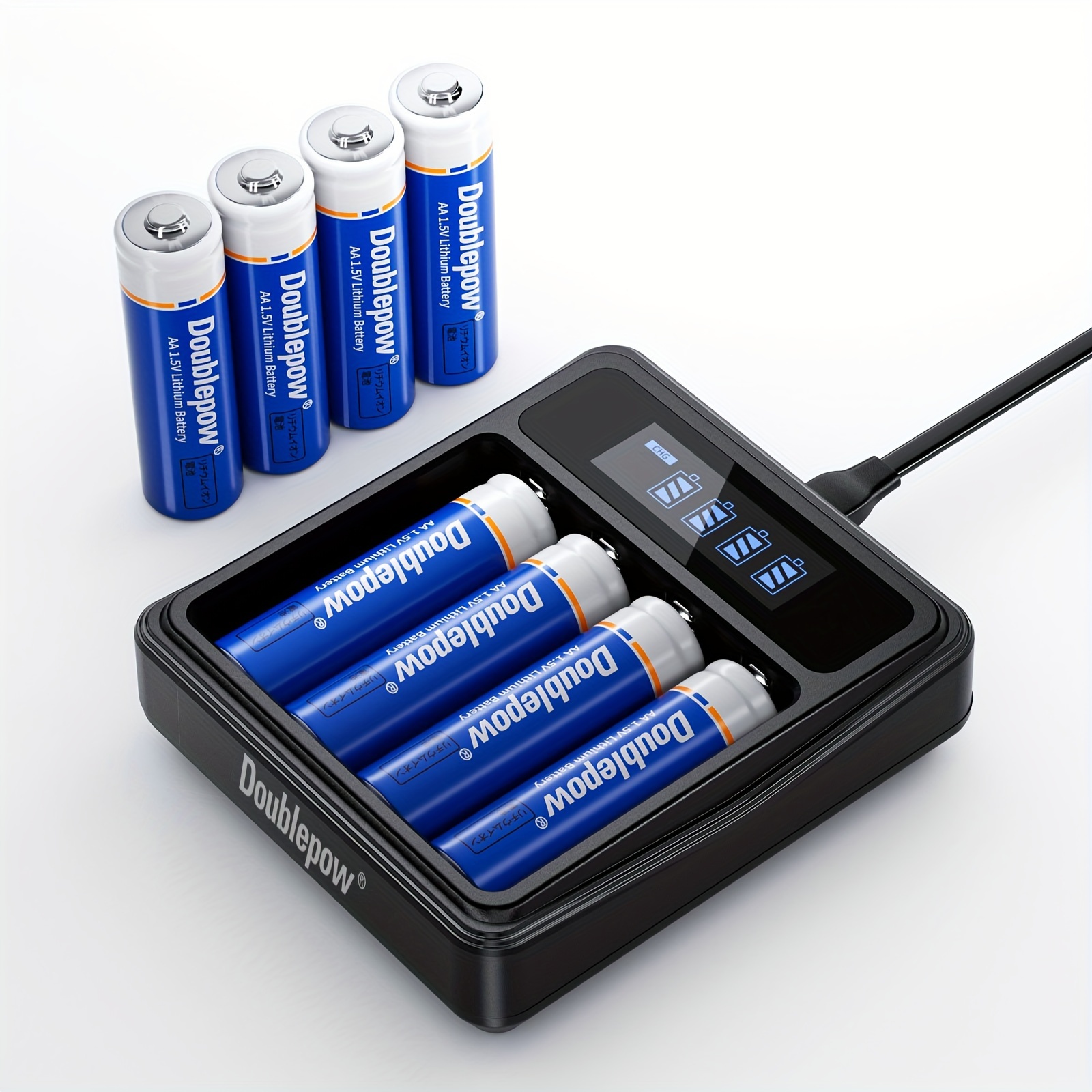 Pile rechargeable AA USB 1,5 V batteries lithium-ion rechargeables 2 800  mwh Pile AA - Chine Batterie rechargeable, batterie Li-ion