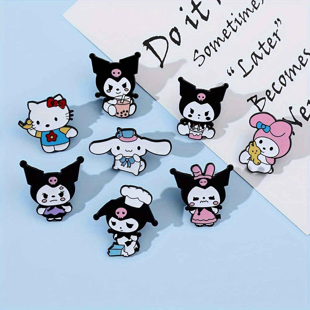 Iigen Kawaii Christmas Series Brooch for Girls, Hello Kitty My Melody Kuromi Cinnamoroll Pins for Backpack, Metal Badge Accessories,$0.99,Temu