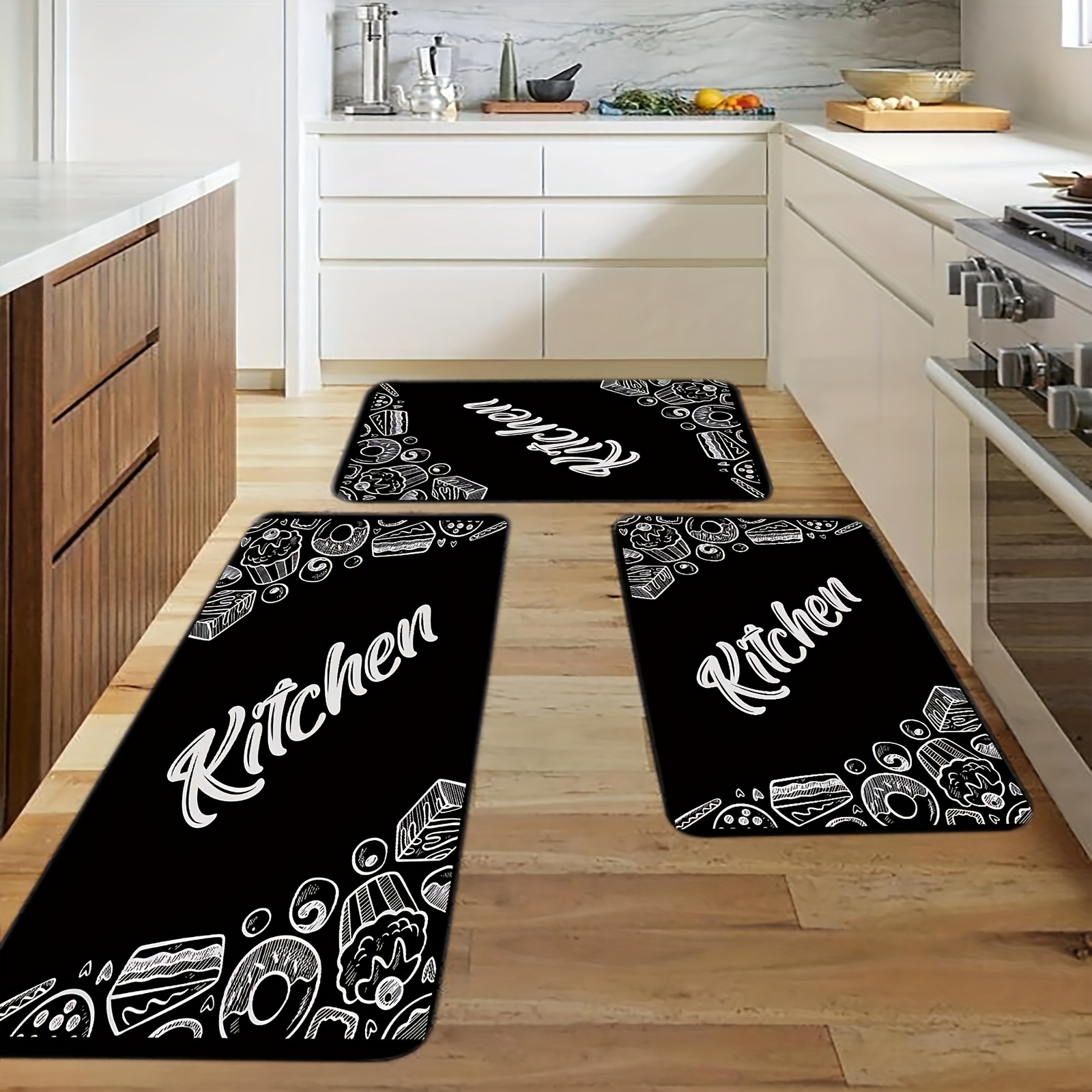 christmas Wooden Cow' Kitchen Floor Mat, Non-slip Oil-proof Floor  Waterproof Kitchen Mat, Dirt-resistant Floor Mat, For Entrance Kitchen  Living Room Laundry Bathroom Home Decor, Room Decor - Temu