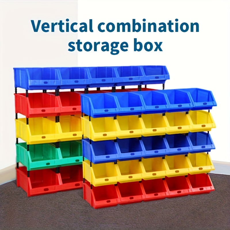 Plastic Stackable Storage Bins Parts Storage Organizer - Temu