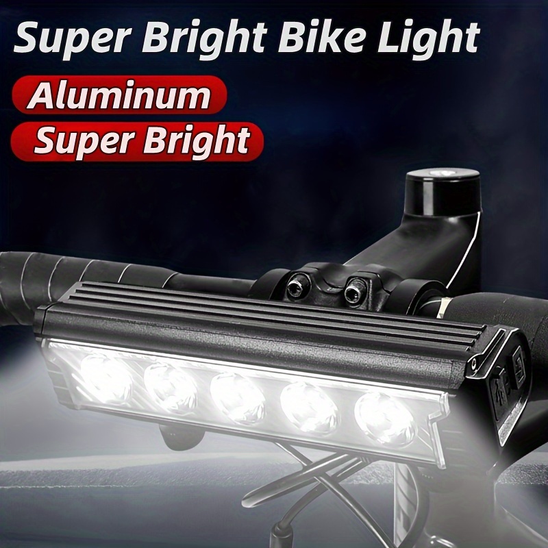 Luz Delantera Brillante Bicicleta 9000 Mah 5 Faros Led P90 - Temu