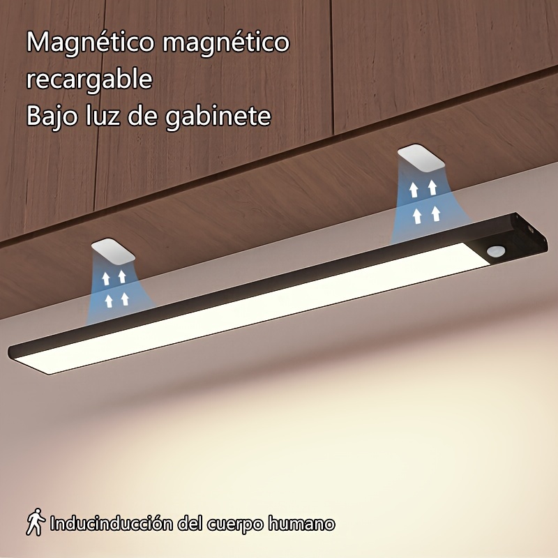 Barra Luz Led Sensor Movimiento Recargable 1 Pieza Gabinetes - Temu Spain