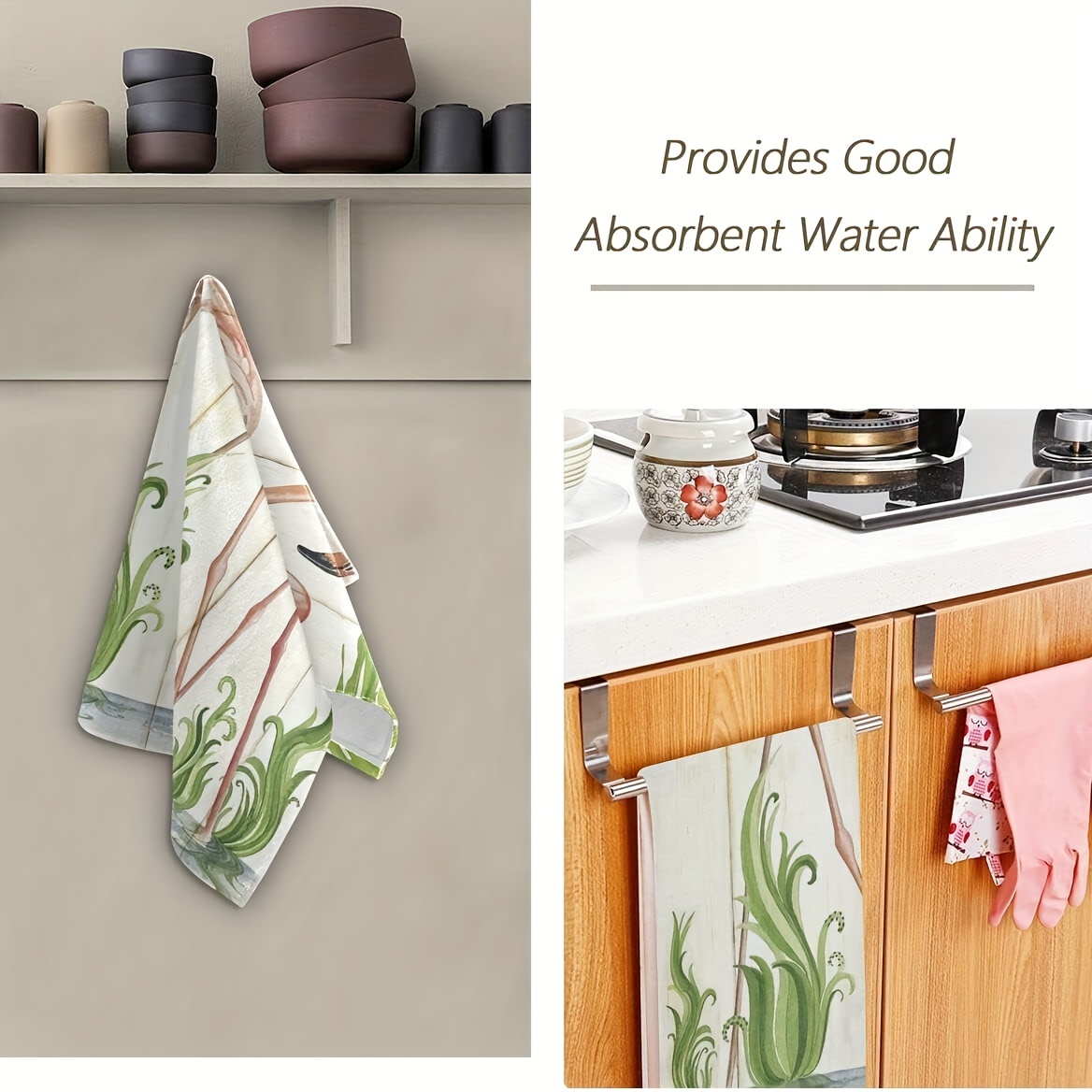 Palm leaf hand online towel