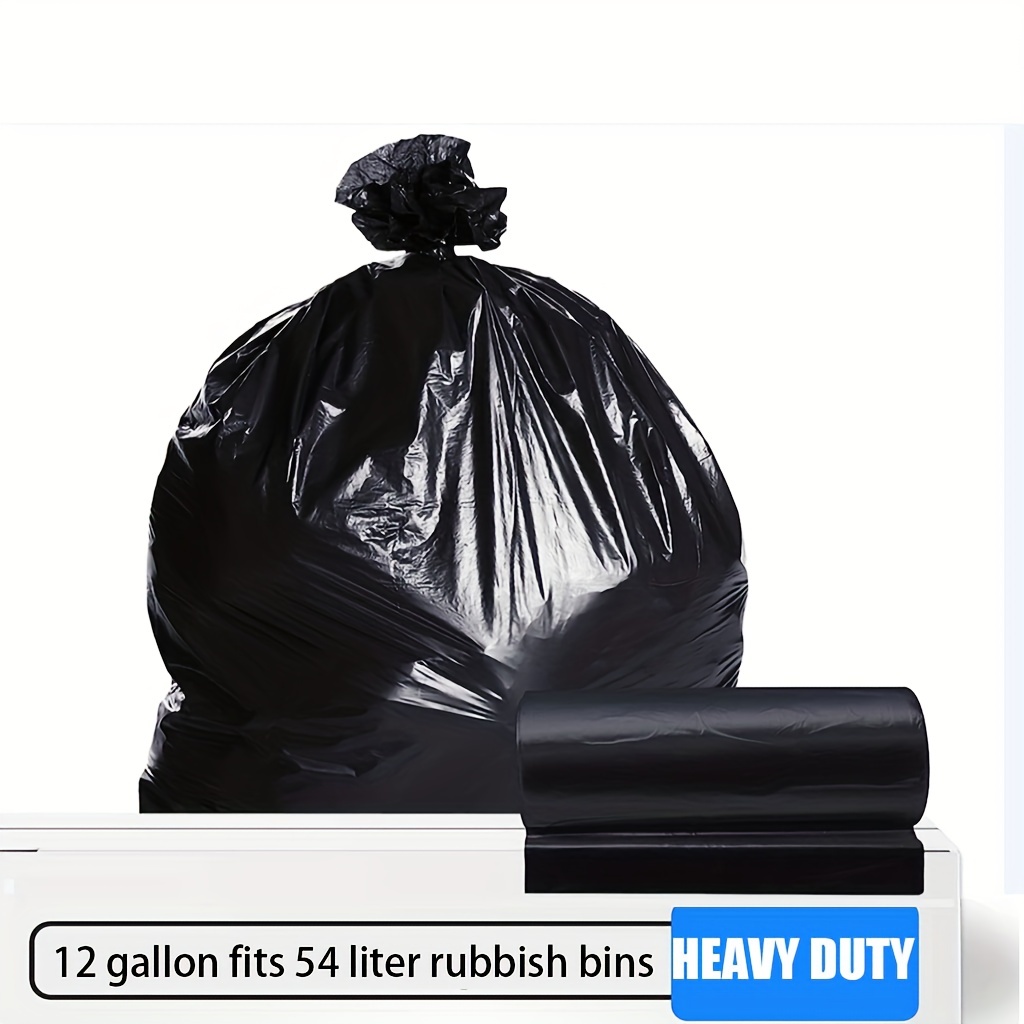 12 Gallon Garbage Bags, Disposable Garbage Bags, Flat Mouth