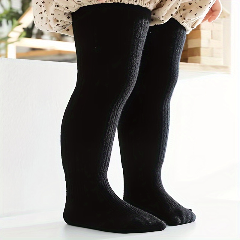 Toddler Tights Cotton Black