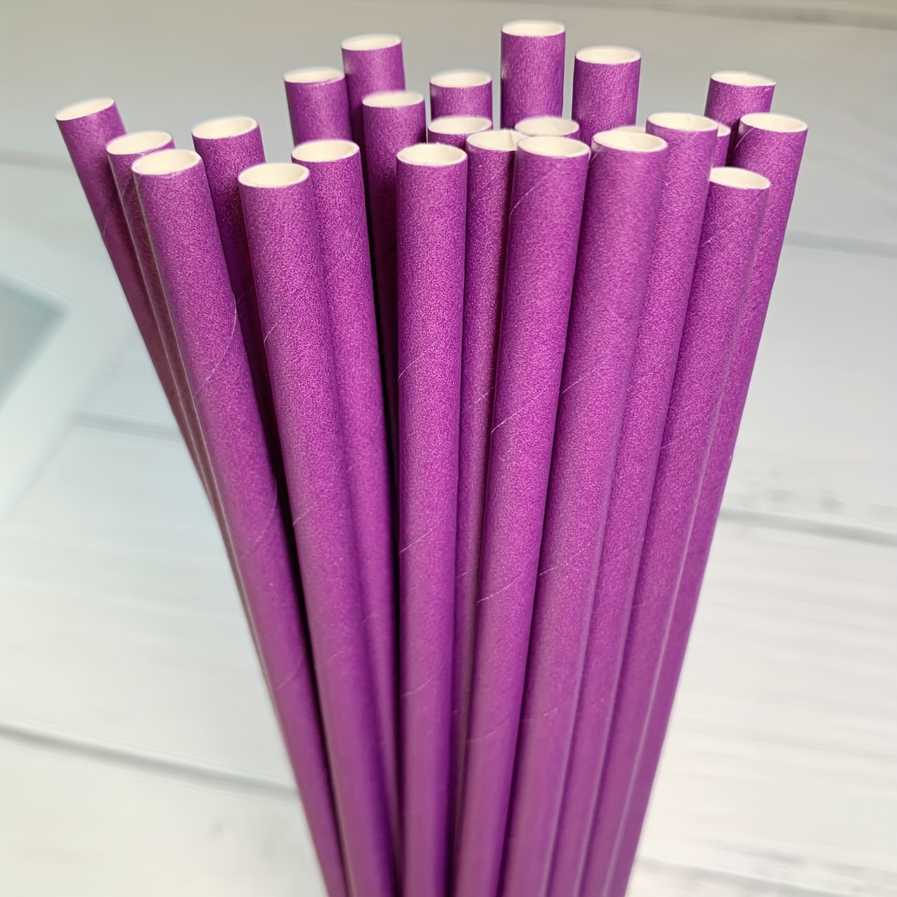 Purple Bendy Paper Straws