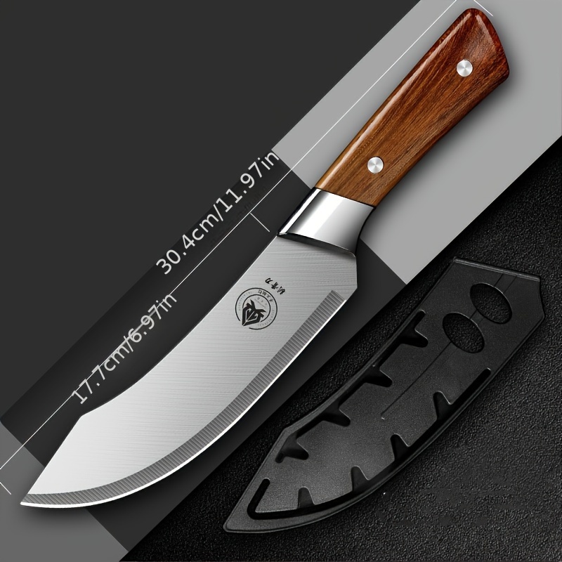 Professional Meat Cutting Knife With Wooden Handle - Perfect For Your  Kitchen! - Temu