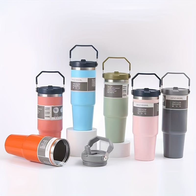 30oz Portable Car Cup 304 Stainless Steel Vacuum Insulation Cup Cold Insulation Ice Cream Cup