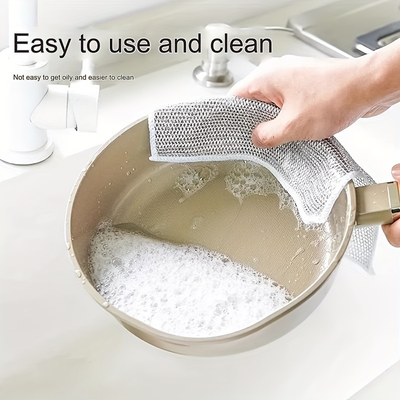 Kitchen Cleaning Rag Double-Sided Dish Washing Cloth Strong Absorbent  Scouring Pad Dry and Wet Kitchen Towel toallas de cocina