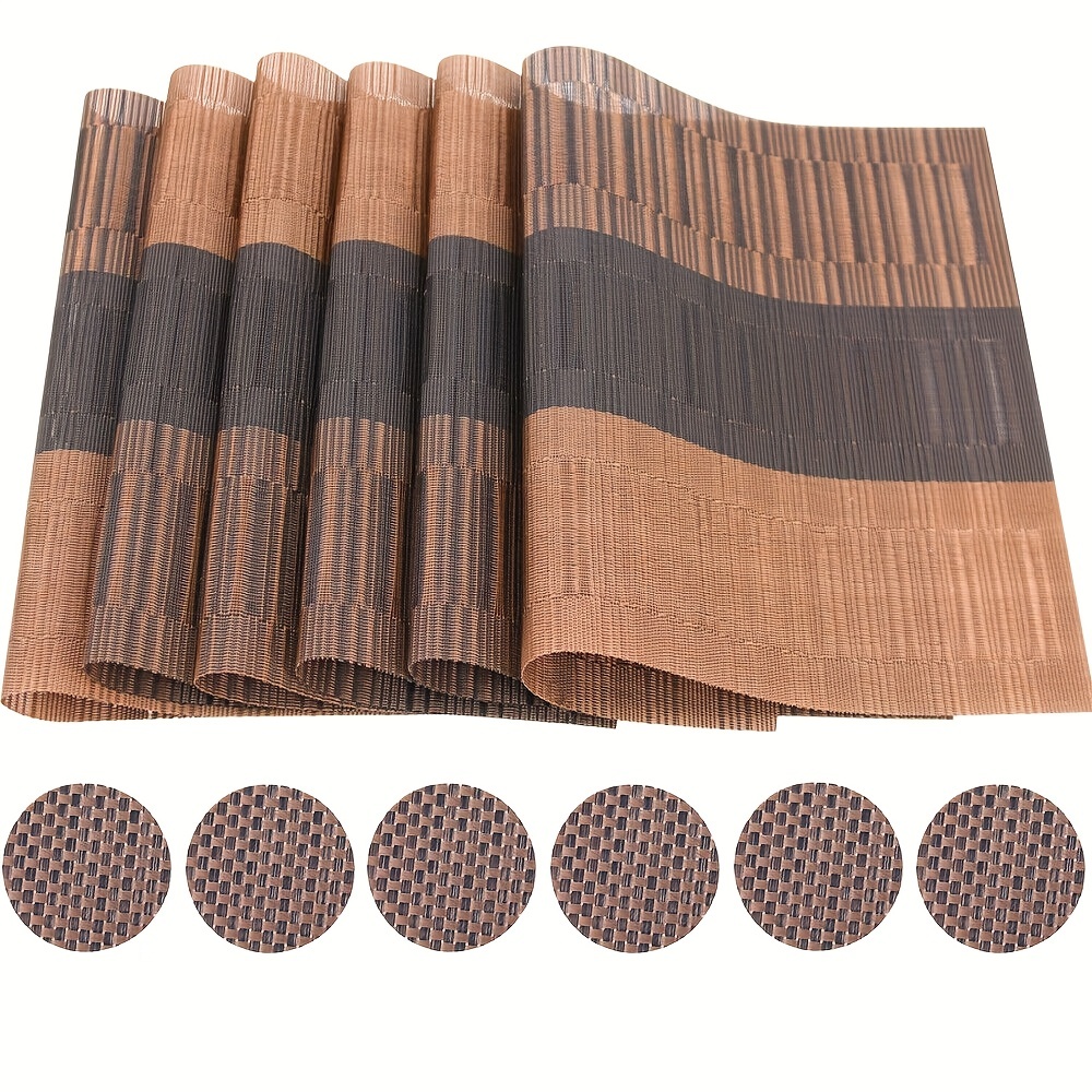 Heat Resistant Pvc Placemats Non slip Washable And Easy To - Temu