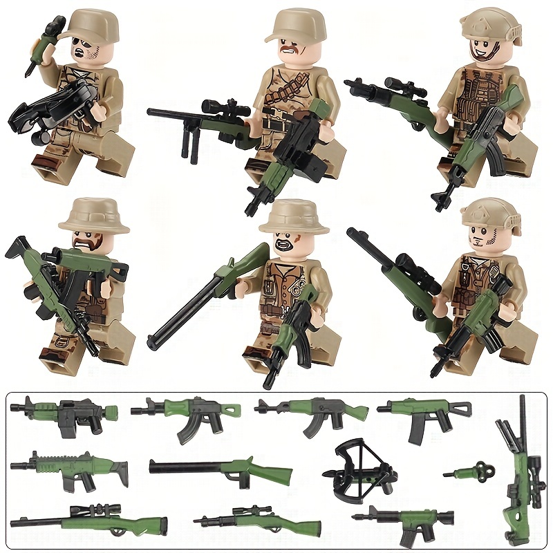 6 Types Of Military Special Forces Villain Wolf Tooth Field Team Figure ...