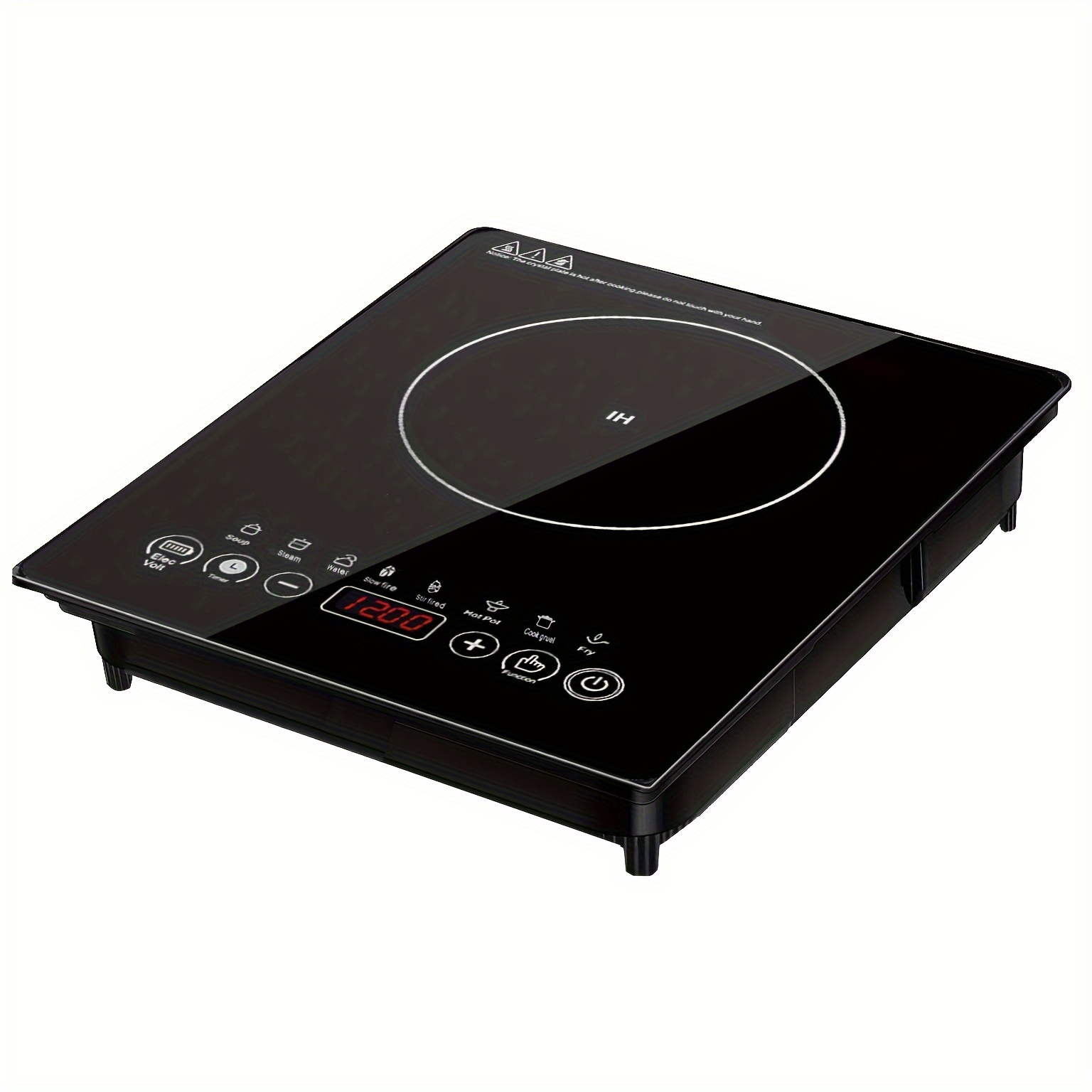 Portable Induction Cooktop Countertop Burner Of Black Crystal Touch  Panel,electric Stove Burners For Cooking,portable Stove,hot Plates For  Cooking,Ele