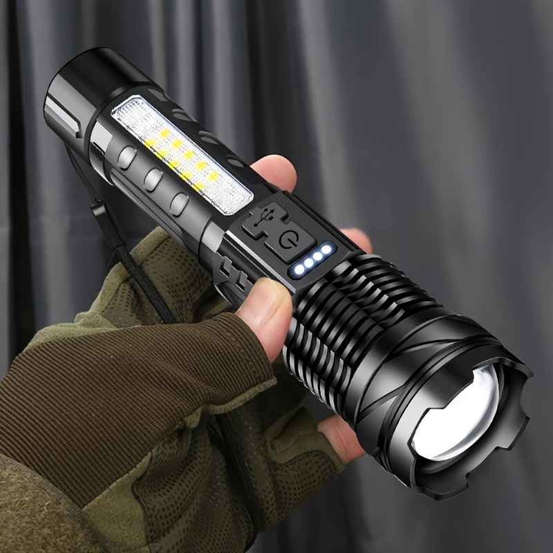 Rechargeable Flashlights, Mini Zoomable Flashlights, Emergency Power Outage  Super Bright Flashlight For Camping, Emergency, Hurricane - Temu