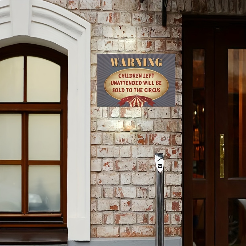  Metal Signs Man Cave Warning Children Left Unattended