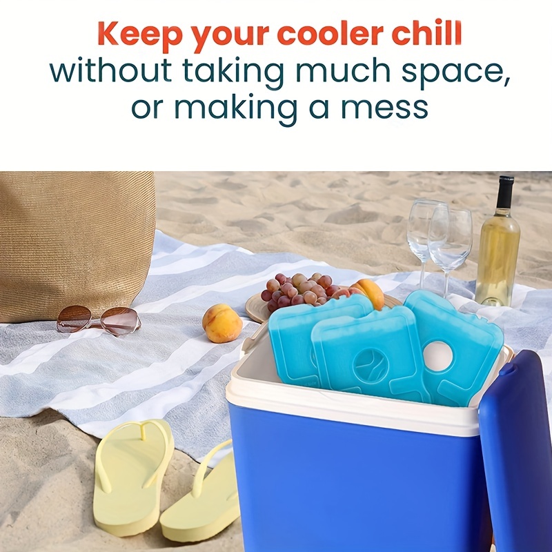 2pcs Set Long Lasting Reusable Ice Packs Camping Sports Picnics Keep