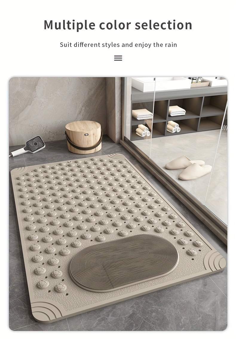 Round Bathtub Massage Rug Non Slip Shower Mats Shower Floor - Temu