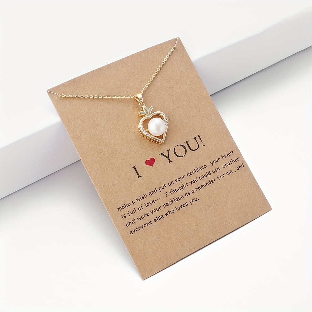 Long Necklace Pendant Packaging Card Kraft Cardboard Necklace