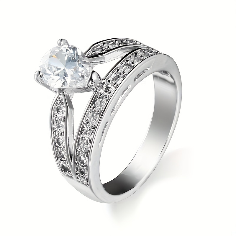 Women's Stylish Water Drop Ring, Valentine's Day Gift