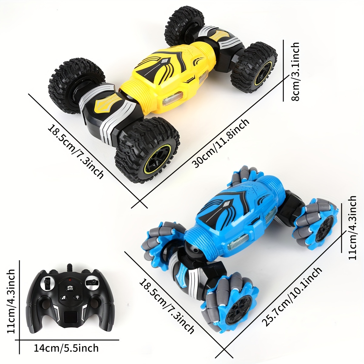 Gesture Sensing RC Stunt Car, Toys for Boys Girls 6-12, 4WD 2.4Ghz Remote  Contro