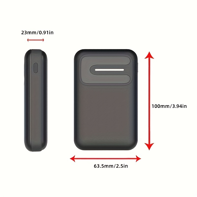 Fast charge powerbank: 10,000 mAh, 2 USBs