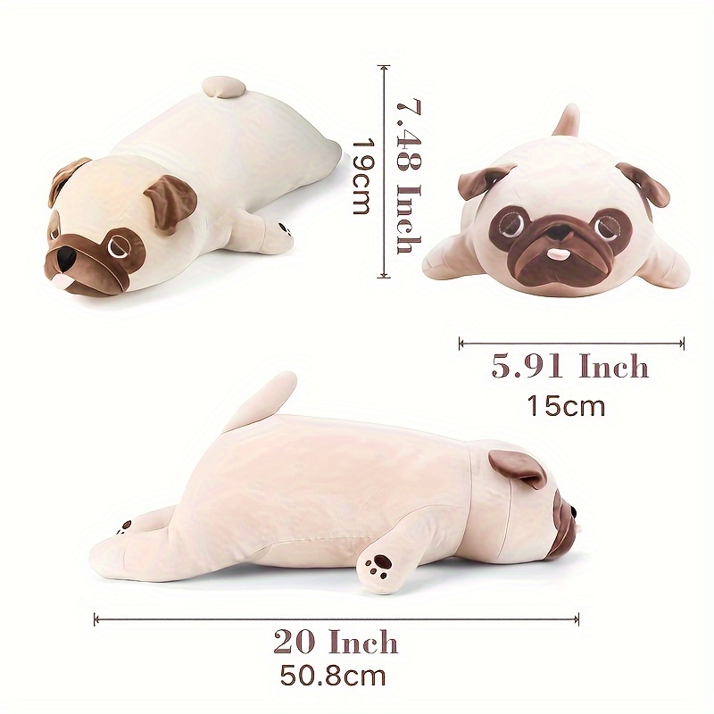 Pug Stuffed Animal Pillow  Big Size Cute Plushie [ Free Shipping ]