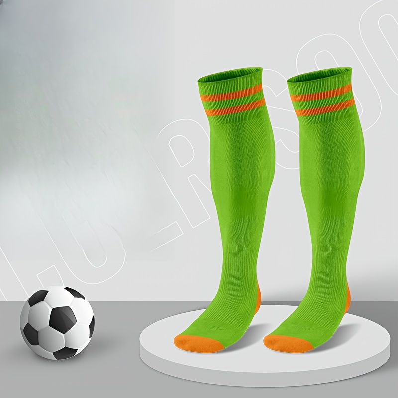 1Pair Adults Children Anti Slip Soccer Sock Athletic Grip Sports