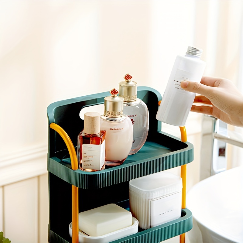 Multi-layer Floor Standing Bathroom Storage Rack - Tiered Shelf