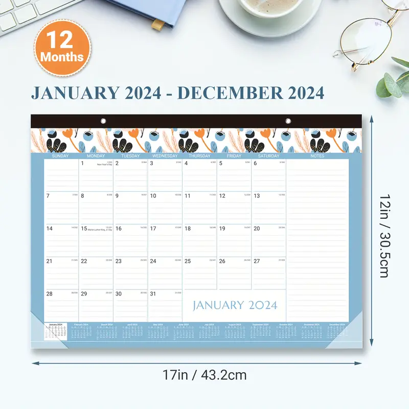 Calendario 2024 Calendario Mensile 12 Mesi 2024 Calendario - Temu Italy