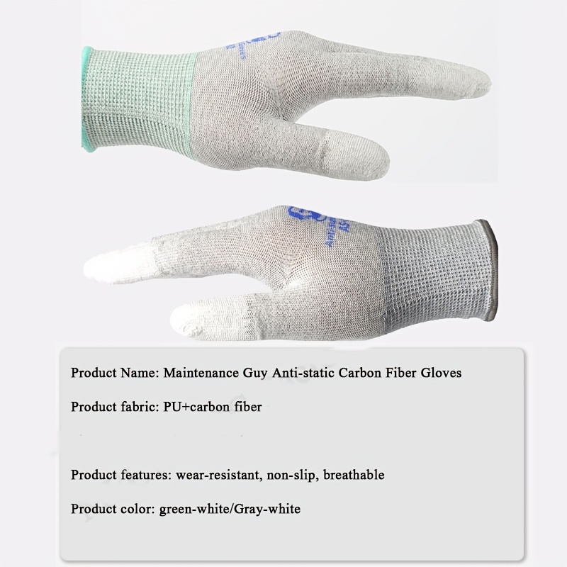 Non-slip Anti Static Safety Gloves With PU Coated