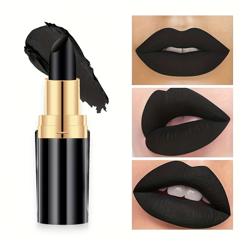 TUTUnaumb Black Lipstick Lipstick Eye Black Stick Halloween Facial Black  Paint-Black