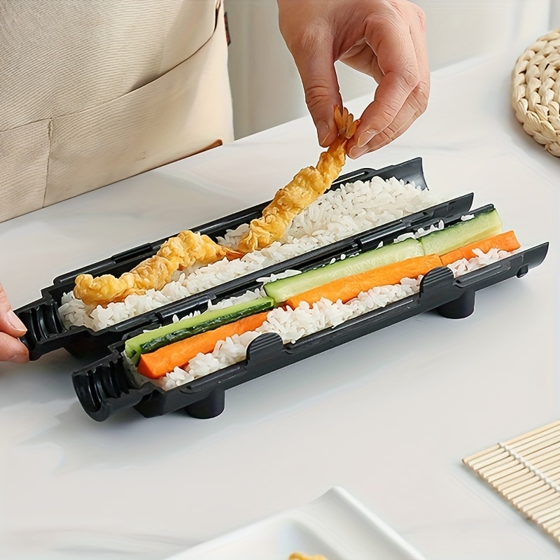 Kitchen Sushi Tools Roller Sushi Maker Roll Mold Kit Sushi Bazooka Gadgets