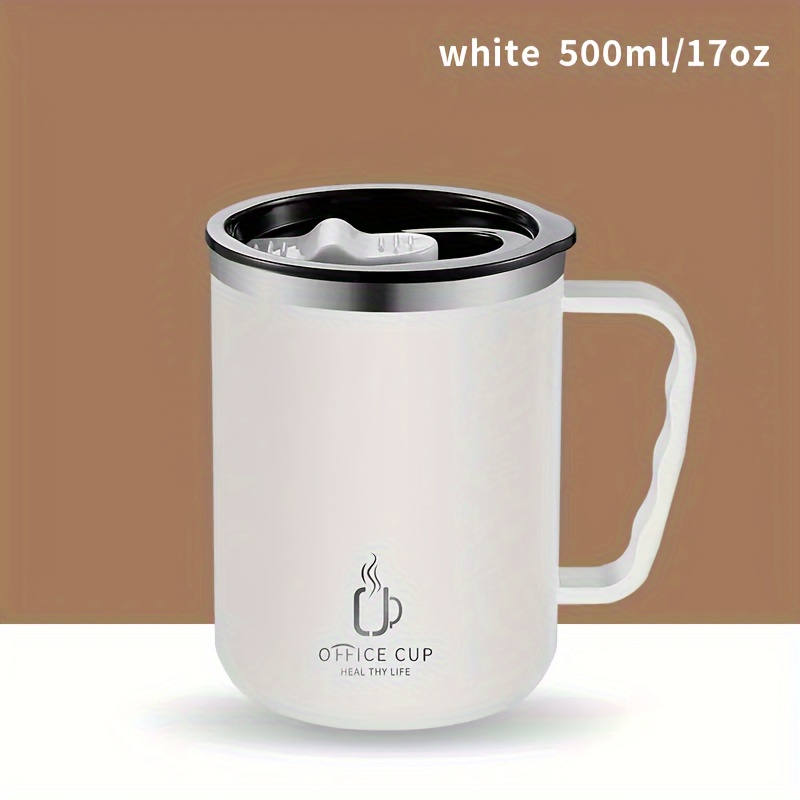 500ml Thermos Mug 304 Stainless Steel Coffee Cup with Handle Leak