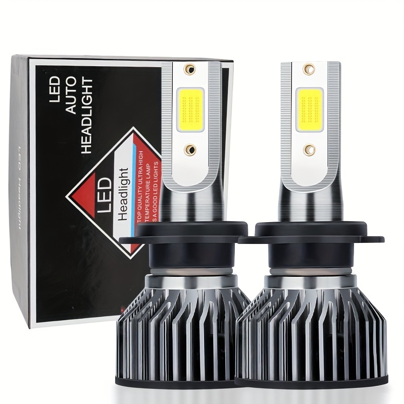 Ampoules de phare de voiture H7 LED 100W 26000LM 6000K CSP Chip