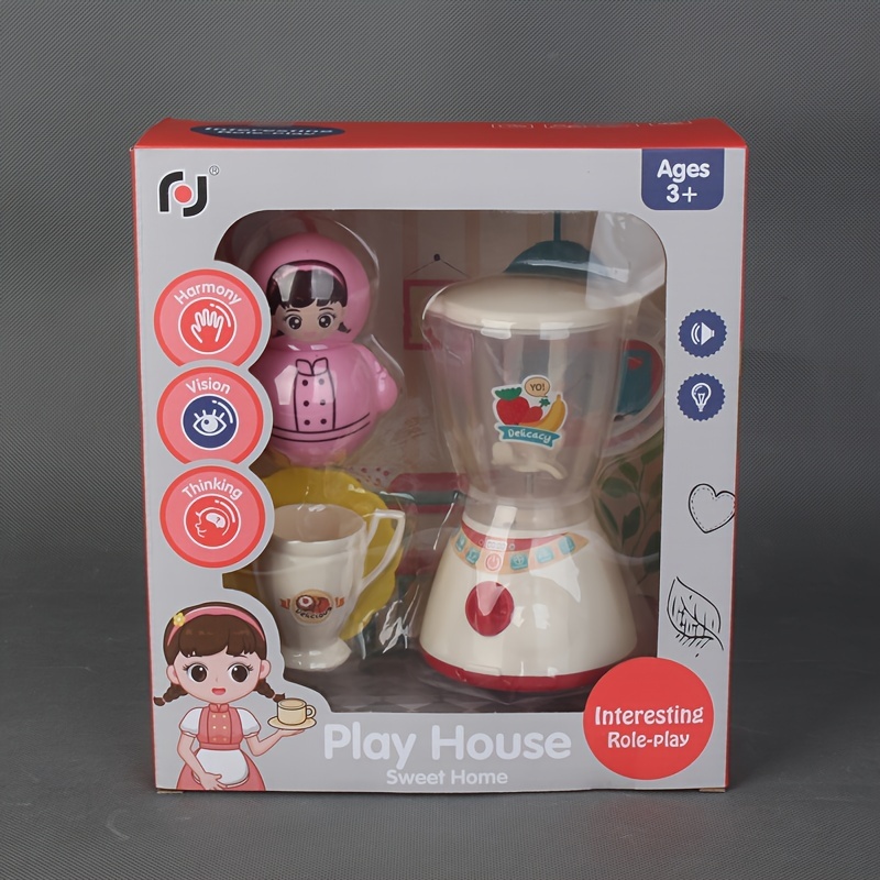 Simulation Electric Kitchen Toy Set With Cute Tumbler Cups - Temu