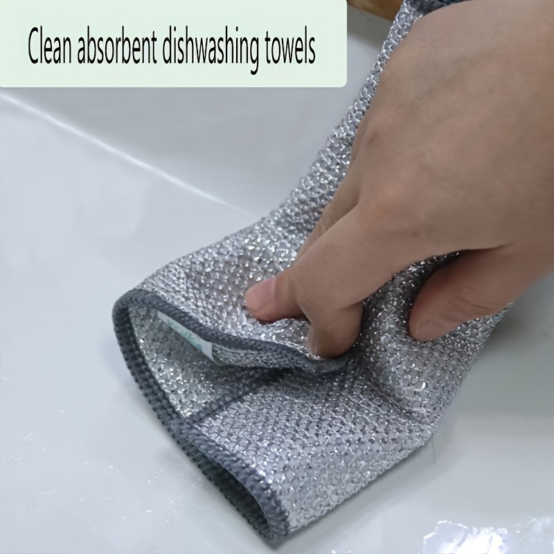 Wire Dishwashing Cloth Daily Cleaning Cloth Grid Non stick - Temu
