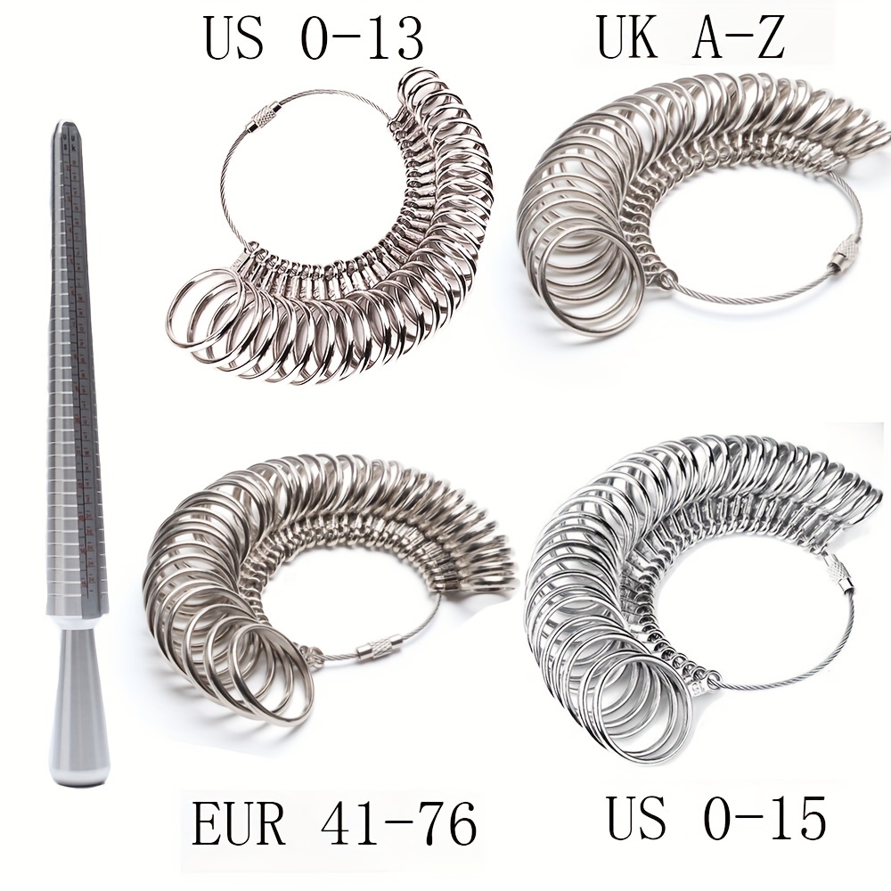 Tsk Aluminum Ring Sizer Jewelry Sizers With Finger Size - Temu