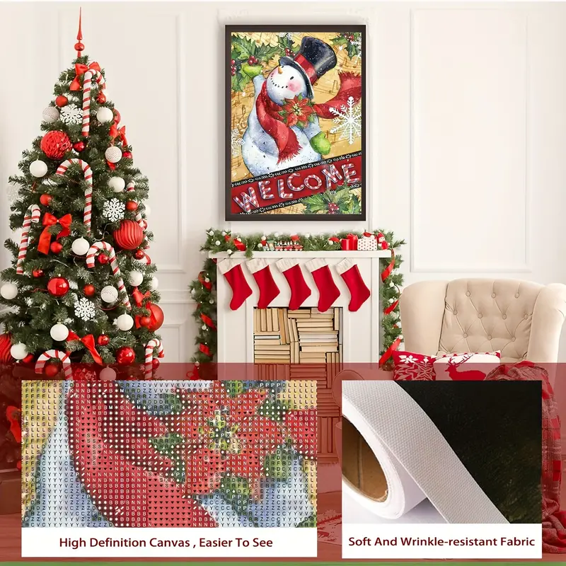Christmas 5d Diy Diamond Painting By Number Kits For Adults - Temu