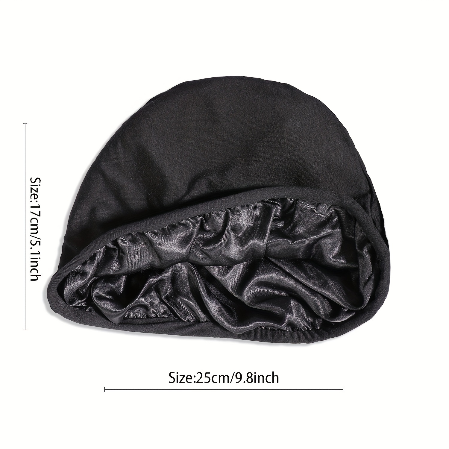 1pc turbans mens casual double layer versatile breathable turban hat mens beanie hat
