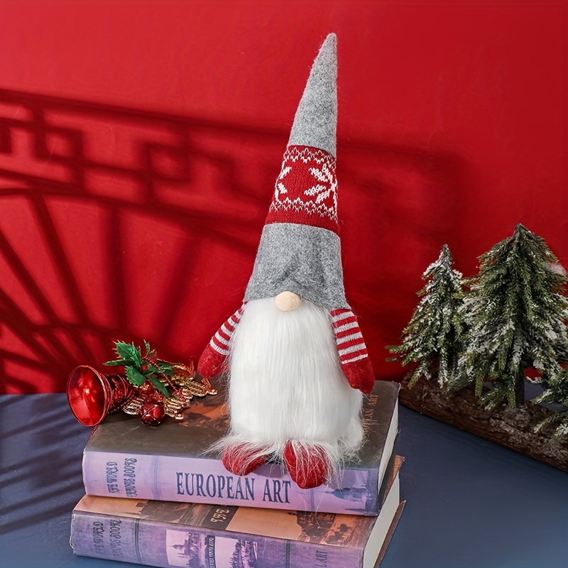 Xmas Faceless Old Man Plush Doll - Christmas Gift & Decoration